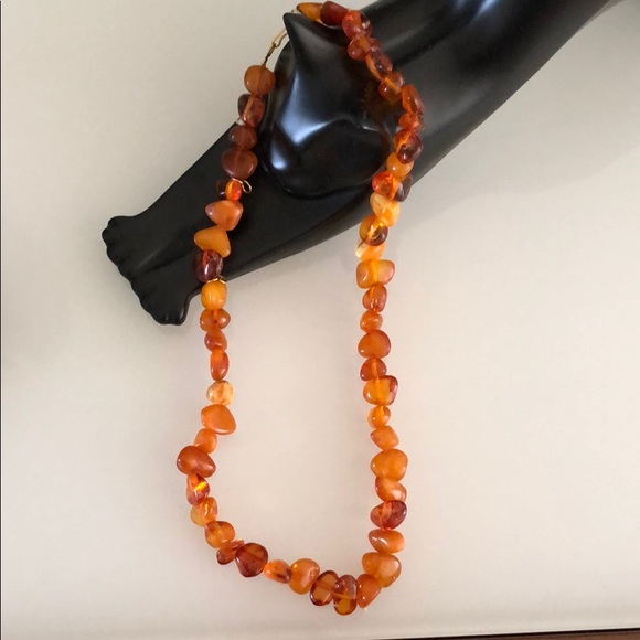 Vintage Baltic Amber necklace Soviet USSR Kaliningrad Amber Factory - Picture 8 of 8